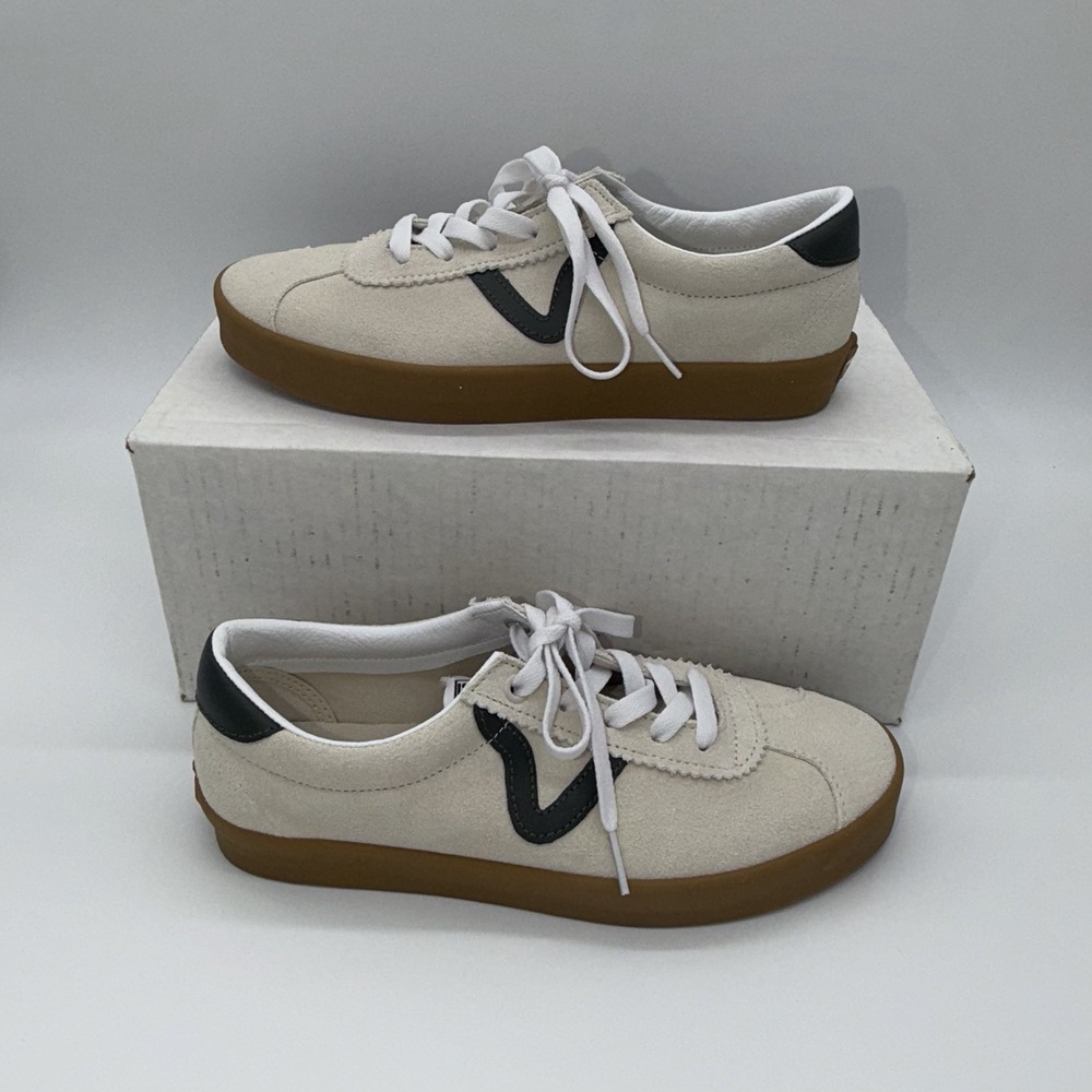 NEW VANS Sport Low Gum Turtle Dove Suede Women's 8.5 Men's 7 VN000D1P89F US - Picture 4 of 16